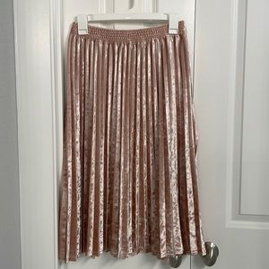 Target (a new day) pleated velvet skirt. Pink, Size XS.
